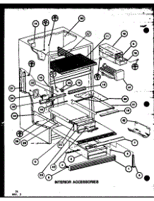 Interior Accessories (Tl20k / P7803225w) (Tl20k / P7803226w) (Tli20k / P7803227w) (Tli20k / P7803228w) (Tli20k / P7803247w) (Tli20k / P7803248w) parts for Amana Top-Mount Refrigerator TLI20K-P7803248W from AppliancePartsPros.com