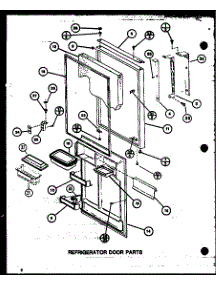Refrigerator Door Parts (Tl18k / P7803221w) (Tl18k / P7803222w) (Tli18k / P7803223w) (Tli18k / P7803224w) (Tli18k / P7803245w) (Tli18k / P7803246w) parts for Amana Top-Mount Refrigerator TLI20K-P7803249W from AppliancePartsPros.com
