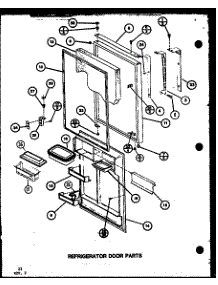 Refrigerator Door Parts (Tl20k / P7803225w) (Tl20k / P7803226w) (Tli20k / P7803227w) (Tli20k / P7803228w) (Tli20k / P7803248w) (Tli20k / P7803249w) parts for Amana Top-Mount Refrigerator TLI20K-P7803249W from AppliancePartsPros.com