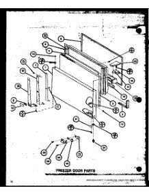 Freezer Door Parts (Tl20m / P7858513w) (Tl20m / P7858514w) (Tli20m / P7858523w) (Tli20m / P7858524w) parts for Amana Top-Mount Refrigerator TLI20M-P7858524W from AppliancePartsPros.com