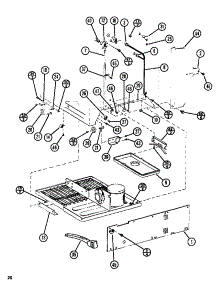 Heat Exchanger Cover (Tl18n / P1106211w) (Tl18n / P1106212w) (Tli18n / P1106220w) (Tli18n / P1106221w) parts for Amana Top-Mount Refrigerator TLI20N-P1106223W from AppliancePartsPros.com