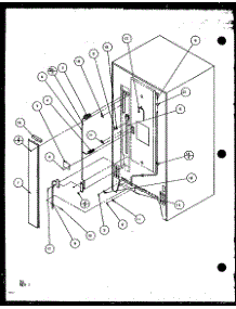 Cabinet Back parts for Amana Top-Mount Refrigerator TLI20QL-P1111711WL from AppliancePartsPros.com