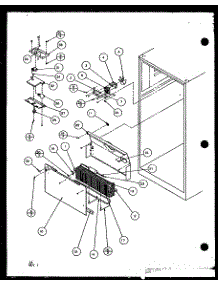 Evaporator Area parts for Amana Top-Mount Refrigerator TLI20QW-P1111712WW from AppliancePartsPros.com
