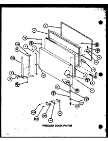 Freezer Door Parts (Tli22j / P7739040w) parts for Amana Top-Mount Refrigerator TLI22J-P7739040W from AppliancePartsPros.com