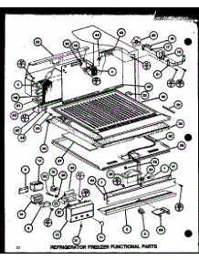Refrigerator Freezer Functional Parts (Tli22j / P7739040w) parts for Amana Top-Mount Refrigerator TLI22J-P7739040W from AppliancePartsPros.com
