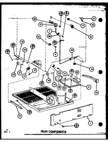 Rear Components (Tl22k / P7803229w) (Tli22k / P7803230w) (Tli22k / P7803249w) (Tl22k / P7859204w) (Tli22k / P7859207w) parts for Amana Top-Mount Refrigerator TLI22K-P7859207W from AppliancePartsPros.com