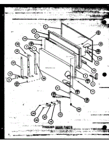 Freezer Door Parts (Tl18m / P7858511w) (Tl18m / P7858512w) (Tli18m / P7858521w) (Tli18m / P7858522w) parts for Amana Top-Mount Refrigerator TLI22M-P7858523W from AppliancePartsPros.com
