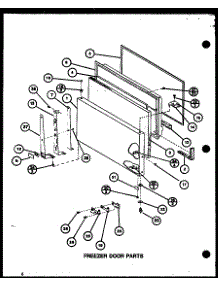 Freezer Door Parts (Tl8j / P7739024w) (Tli18j / P7739025w) parts for Amana Top-Mount Refrigerator TLI8J-P7739024W from AppliancePartsPros.com