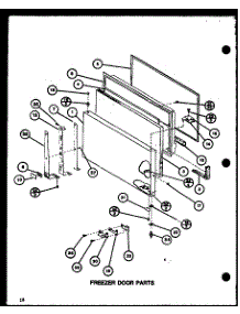 Freezer Door Parts (Tl20j / P7739029w) (Tli20j / P7739030w) parts for Amana Top-Mount Refrigerator TLI8J-P7739024W from AppliancePartsPros.com