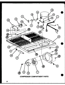 Compressor Compartment Parts (Tl20j / P7739029w) (Tli20j / P7739030w) parts for Amana Top-Mount Refrigerator TLI8J-P7739024W from AppliancePartsPros.com