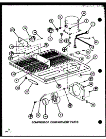 Compressor Compartment Parts (Tl22j / P7739035w) parts for Amana Top-Mount Refrigerator TLI8J-P7739024W from AppliancePartsPros.com