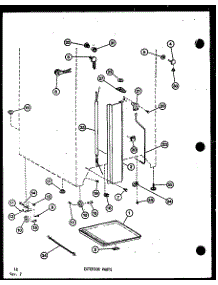 Exterior Parts (Tm-516F-C / P75658-6Wc) (Tm-516F-A / P75658-6Wa) (Tm-516F-G / P75658-6Wg) (Tm-516F / P75658-6W) (Tm-516F-L / P75658-6Wl) (Tm-516E-C / P74645-15Wc) (Tm-516E / P74645-15W) (Tm-516E-A / P74645-15Wa) (Tm-516E-L / P74645-15Wl) (Tm-516E-G / P74645-15Wg) (Tm-516F-1- parts for Amana Top-Mount Refrigerator TM-516E-A-P74645-15WA from AppliancePartsPros.com
