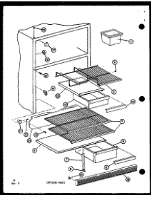 Interior Parts (Tm-516F-C / P75658-6Wc) (Tm-516F-A / P75658-6Wa) (Tm-516F-G / P75658-6Wg) (Tm-516F / P75658-6W) (Tm-516F-L / P75658-6Wl) (Tm-516E-C / P74645-15Wc) (Tm-516E / P74645-15W) (Tm-516E-A / P74645-15Wa) (Tm-516E-L / P74645-15Wl) (Tm-516E-G / P74645-15Wg) (Tm-516F-1- parts for Amana Top-Mount Refrigerator TM-516E-C-P74645-15WC from AppliancePartsPros.com