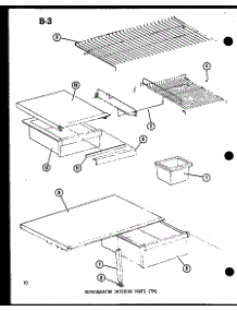 Refrigerator Interior Parts (Tm) (Tm14d-C / P73953-23Wc) (Tm14d-A / P73953-23Wa) (Tm14d-G / P73953-23Wg) (Tm14d / P73953-23W) (Tm14d-L / P73953-23Wl) (Tm14d-C / P74645-1Wc) (Tm14d / P74645-1W) (Tm14d-A / P74645-1Wa) (Tm14d-L / P74645-1Wl) (Tm14d-G / P74645-1Wg) (Tm14d-C / P746 parts for Amana Top-Mount Refrigerator TM14D-L-P73953-23WL from AppliancePartsPros.com