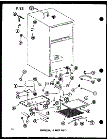 Compressor / Ice Maker Parts (Tm14g-1-C / P75658-13Wc) (Tm14g-1 / P75658-13W) (Tm14g-1-L / P75658-13Wl) (Tm14g-1-A / P75658-13Wa) (Tm14g-1-G / P75658-13Wg) (Tm16f-1 / P75658-12W) (Tm16f-1-G / P75658-12Wg) (Tm16f-1-A / P75658-12Wa) (Tm16f-1-C / P75658-12Wc) (Tm16f-1-L / P75658- parts for Amana Top-Mount Refrigerator TM14G-1-C-P75658-13WC from AppliancePartsPros.com