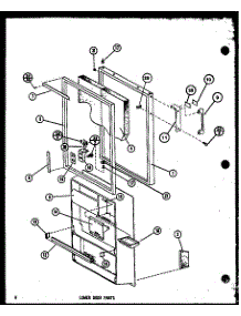 Lower Door Parts (Tm14g-C / P75658-14Wc) (Tm14g / P75658-14W) (Tm14g-A / P75658-14Wa) (Tm14g-L / P75658-14Wl) (Tm14g-G / P75658-14Wg) (Tm14g-1 / P75658-15W) (Tm14g-1-G / P75658-15Wg) (Tm14g-1-A / P75658-15Wa) (Tm14g-1-C / P75658-15Wc) (Tm14g-1-L / P75658-15Wl) (Tm14g-L / P7565 parts for Amana Top-Mount Refrigerator TM14G-C-P75658-14WC from AppliancePartsPros.com