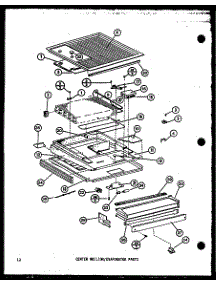 Center Mullion / Evaporator Parts (Tm14k / P7705206w) (Tm14kg / P7705206wg) (Tm14kl / P7705206wl) (Tm14k1g / P7705207wg) (Tm14k1l / P7705207wl) (Tm14k1 / P7705207w) parts for Amana Top-Mount Refrigerator TM14K1-P7705207W from AppliancePartsPros.com