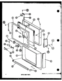 Upper Door Parts (Tm14k / P7705206w) (Tm14kg / P7705206wg) (Tm14kl / P7705206wl) (Tm14k1g / P7705207wg) (Tm14k1l / P7705207wl) (Tm14k1 / P7705207w) parts for Amana Top-Mount Refrigerator TM14K1L-P7705207WL from AppliancePartsPros.com