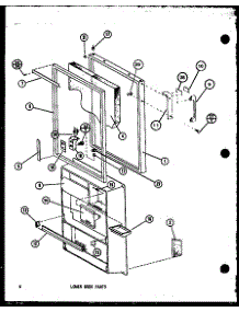 Lower Door Parts (Tm14k / P7705206w) (Tm14kg / P7705206wg) (Tm14kl / P7705206wl) (Tm14k1g / P7705207wg) (Tm14k1l / P7705207wl) (Tm14k1 / P7705207w) parts for Amana Top-Mount Refrigerator TM14KL-P7705206WL from AppliancePartsPros.com