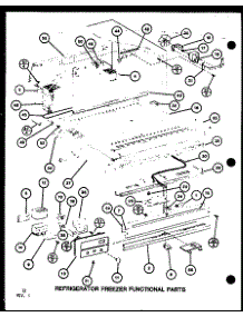 Refrigerator Freezer Functional Parts (Tm16g / P76512-17W) (Tm16g / P76512-18W) (Tm16spg / P76512-21W) (Tm16g1 / P76512-28W) parts for Amana Top-Mount Refrigerator TM16G-P76512-17W from AppliancePartsPros.com