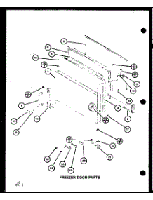 Freezer Door Parts (Tm20g / P76512-19W) (Tm20g / P76512-20W) parts for Amana Top-Mount Refrigerator TM16G-P76512-17W from AppliancePartsPros.com