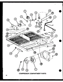 Compressor Compartment Parts (Tm20g / P76512-19W) (Tm20g / P76512-20W) parts for Amana Top-Mount Refrigerator TM16G-P76512-17W from AppliancePartsPros.com
