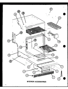 Interior Accessories (Tr16h / P7711003w) (Tr16h / P7711004w) parts for Amana Top-Mount Refrigerator TM16H-P7711001W from AppliancePartsPros.com