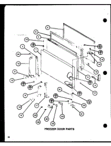 Freezer Door Parts (Tm20h / P7711011w) (Tm20h / P7711012w) (Tr20h / P7711013w) (Tr20h / P7711014w) (Tc20h / P7711015w) (Tc20h / P7711016w) parts for Amana Top-Mount Refrigerator TM16H-P7711001W from AppliancePartsPros.com