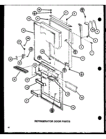 Refrigerator Door Parts (Tc20h / P7711015w) (Tc20h / P7711016w) parts for Amana Top-Mount Refrigerator TM16H-P7711002W from AppliancePartsPros.com