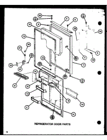 Refrigerator Door Parts (Tc18j / P7739005w) parts for Amana Top-Mount Refrigerator TM16J-P7739001W from AppliancePartsPros.com