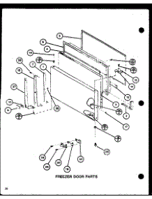 Freezer Door Parts (Tm18m / P7859212w) (Tm18m / P7859213w) parts for Amana Top-Mount Refrigerator TM16M-P7859208W from AppliancePartsPros.com