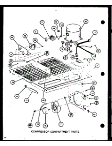 Compressor Compartment Parts (Tm20m / P7859216w) (Tm20m / P7859217w) parts for Amana Top-Mount Refrigerator TM16M-P7859208W from AppliancePartsPros.com