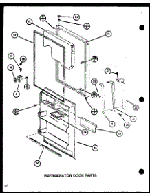 Refrigerator Door Parts (Tm18m / P7859212w) (Tm18m / P7859213w) parts for Amana Top-Mount Refrigerator TM16M1-P7859210W from AppliancePartsPros.com