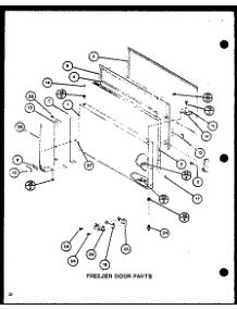Freezer Door Parts (Tm20m / P7859216w) (Tm20m / P7859217w) parts for Amana Top-Mount Refrigerator TM16M1-P7859210W from AppliancePartsPros.com