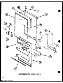 Refrigerator Door Parts (Tm20m / P7859216w) (Tm20m / P7859217w) parts for Amana Top-Mount Refrigerator TM16M1-P7859211W from AppliancePartsPros.com