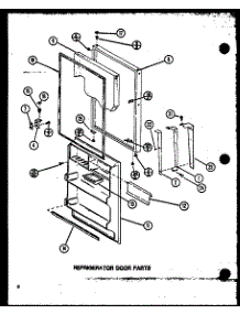 Refrigerator Door Parts (Tm16n / P1102101w) (Tm16n / P1102102w) (Tm16n1 / P1102116w) (Tm16n1 / P1102117w) parts for Amana Top-Mount Refrigerator TM16N-P1102102W from AppliancePartsPros.com