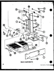 Rear Components (Tm18n / P1102103w) (Tm18n / P1102104w) parts for Amana Top-Mount Refrigerator TM16N-P1102102W from AppliancePartsPros.com