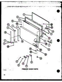 Freezer Door Parts (Tm20n / P1102105w) (Tm20n / P1102106w) parts for Amana Top-Mount Refrigerator TM16N-P1102102W from AppliancePartsPros.com