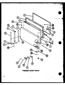 Freezer Door Parts (Tm16n / P1102101w) (Tm16n / P1102102w) (Tm16n1 / P1102116w) (Tm16n1 / P1102117w) parts for Amana Top-Mount Refrigerator TM16N1-P1102116W from AppliancePartsPros.com
