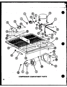 Compressor Compartment Parts (Tm20n / P1102105w) (Tm20n / P1102106w) parts for Amana Top-Mount Refrigerator TM16N1-P1102116W from AppliancePartsPros.com