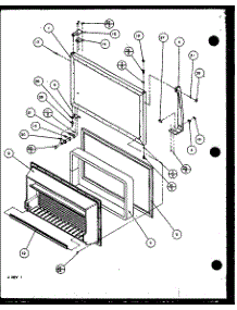 Freezer Door (Tm16qbg / P1111201wg) (Tm16qbl / P1111201wl) (Tm16qbw / P1111202ww) (Tm16qbg / P1111202wg) (Tm16qbw / P1111201ww) (Tm16qbl / P1111202wl) (Tm16qb1l / P1111203wl) (Tm16qb1w / P1111203ww) (Tm16qb1g / P1111203wg) (Tm16qb1l / P1111204wl) (Tm16qb1g / P1111204wg) (Tm16q parts for Amana Top-Mount Refrigerator TM16QB1G-P1111204WG from AppliancePartsPros.com