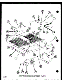Compressor Compartment Parts (Tm16g / P7651208w) (Tr16g / P7651209w) (Tm16spg / P7651212w) parts for Amana Top-Mount Refrigerator TM16SPG-P7651212W from AppliancePartsPros.com