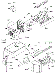 Ice Maker Assemblies And Parts parts for Amana Top-Mount Refrigerator TM17TB-P1305901WL from AppliancePartsPros.com