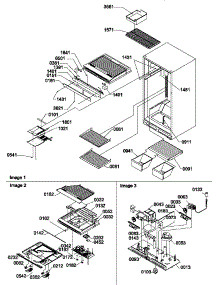 Interior Cabinet And Drain Block Assembly parts for Amana Top-Mount Refrigerator TM17TBW-P1305901WW from AppliancePartsPros.com