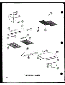 Interior Parts (Td23c-C / P73500-18Wc) (Td23c / P73500-18W) (Td23c-A / P73500-18Wa) (Td23c-L / P73500-18Wl) (Td23c-G / P73500-18Wg) parts for Amana Top-Mount Refrigerator TM18C-G-P73500-14WG from AppliancePartsPros.com