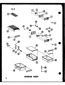 Interior Parts (Tci20d-C / P74660-10Wc) (Tci20d / P74660-10W) (Tci20d-A / P74660-10Wa) (Tci20d-L / P74660-10Wl) (Tci20d-G / P74660-10Wg) (Tc20d-C / P74660-9Wc) (Tc20d-A / P74660-9Wa) (Tc20d-G / P74660-9Wg) (Tc20d / P74660-9W) (Tc20d-L / P74660-9Wl) (Tm20d-C / P74660-2Wc) (Tm20 parts for Amana Top-Mount Refrigerator TM18D-A-P74660-1WA from AppliancePartsPros.com