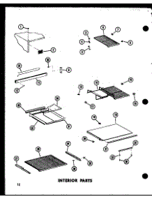 Interior Parts (Ts18d / P73500-22W) (Tr18d / P73500-23W) (Etr18d / P73500-24W) (Tc18d / P73500-25W) (Tci18d / P73500-27W) (Tm18d / P73500-30W) (Tri18d / P73500-28W) parts for Amana Top-Mount Refrigerator TM18D-P73500-30W from AppliancePartsPros.com