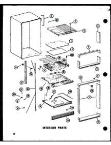 Interior Parts (Ts18d / P73500-22W) (Tr18d / P73500-23W) (Etr18d / P73500-24W) (Tc18d / P73500-25W) (Tci18d / P73500-27W) (Tm18d / P73500-30W) (Tri18d / P73500-28W) parts for Amana Top-Mount Refrigerator TM18D-P73500-30W from AppliancePartsPros.com