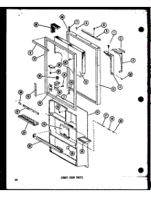 Lower Door Parts (Tc20d / P73500-29W) (Tm20d / P73500-31W) parts for Amana Top-Mount Refrigerator TM18D-P73500-30W from AppliancePartsPros.com