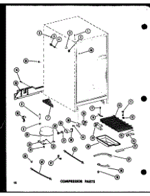 Compressor Parts (Td23d / P73500-26W) parts for Amana Top-Mount Refrigerator TM18D-P73500-30W from AppliancePartsPros.com
